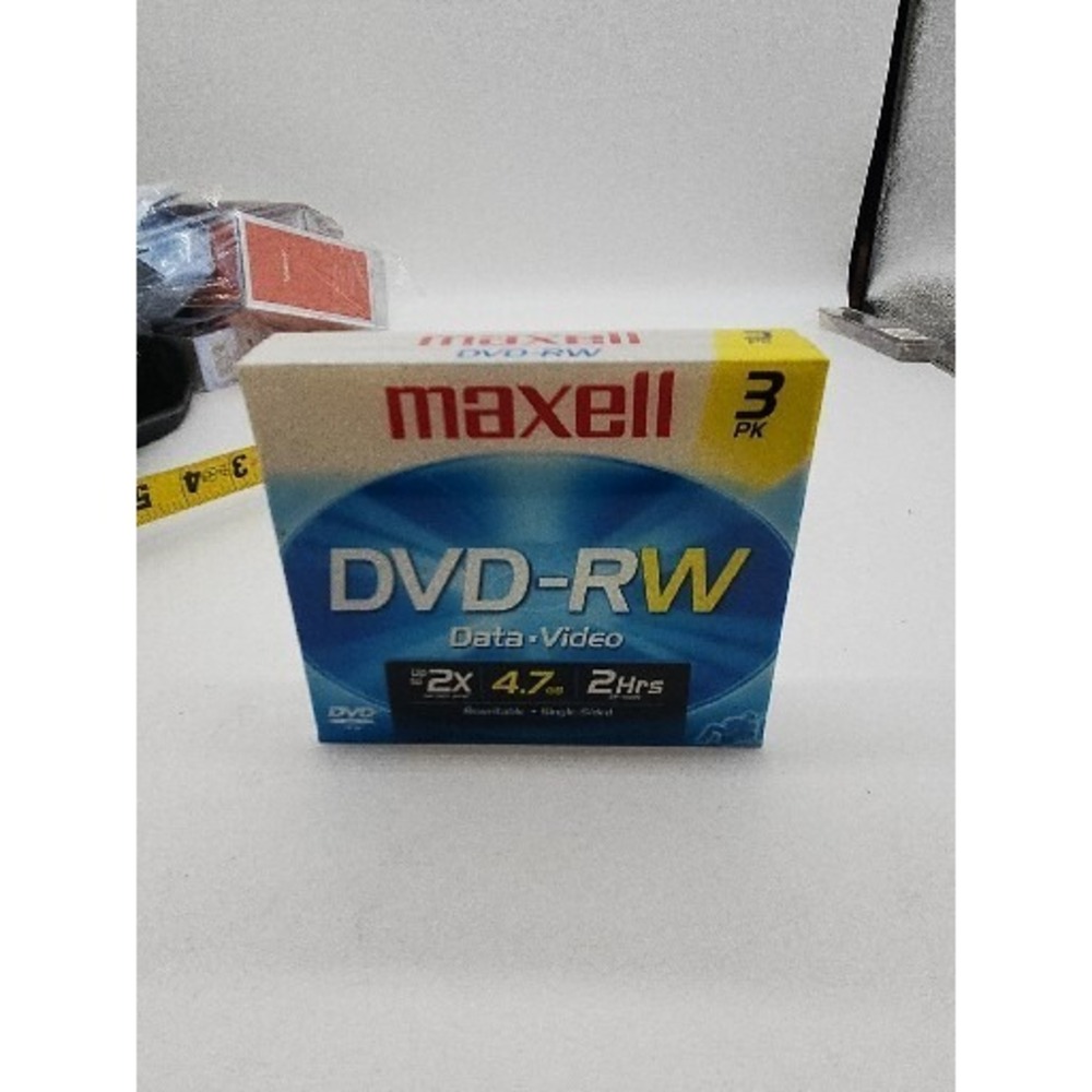 NEW Maxell DVD-RW data video 3 pack‎ SEALED PACK